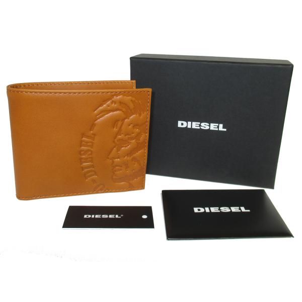 DIESEL ディーゼル 二つ折り札入れ Men&apos;s 財布 牛革 X04763-PR160-T227...