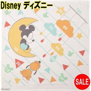 ディズニー Disney 丸眞 湯上げタオル ミッキー すやすやおやすみ 綿100% ガーゼ&パイル 簡易メモリつき 2005078200 90×90cm 出産祝い｜p-ark