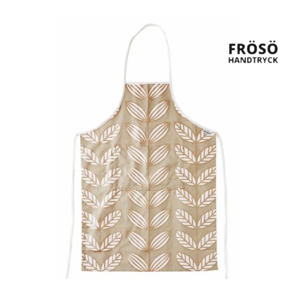 FROSO HANDTRYCK FOLIUM ベージュ エプロン 北欧 ブランド おしゃれ キッチン...