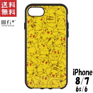 ポケットモンスター iPhone8/7/6s/6 ケース イーフィット IIIIfit ポケモン キャラクター グッズ 総柄 POKE-596B