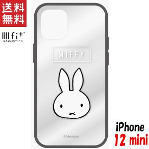 ミッフィー iPhone12 mini ケース イーフィット クリア IIIIfit Clear キャラクター グッズ フェイス MF-108BK｜p-entamestore