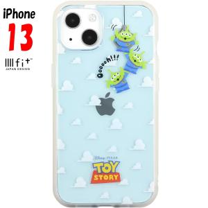 ディズニー iPhone13 ケース イーフィット クリア IIIIfit Clear キャラクター グッズ エイリアン DN-877F｜p-entamestore