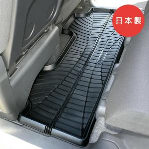 【日本製】軽自動車用 バケットマット フロアマット 汚れ防止 3D 立体マット 防水 リア用 汎用 カーマット 汚れ防止 水洗い 後部座席 2列目