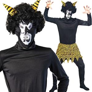 コスプレ ハロウィン 2022 鬼 節分 トラ柄 鬼パンツ コスプレ衣装 6点