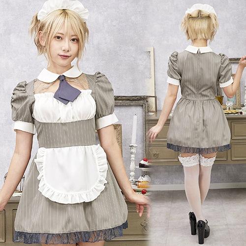 ミルクココアメイド　　/バレンタイン コスプレ メイド 衣装 レディース コスチューム メイド服 大...