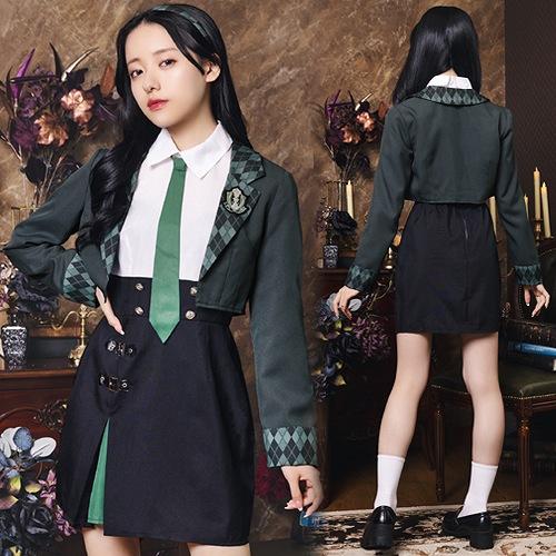 グリモアガーブ エメラルド      /魔法学校 生徒 制服 コスプレ 英国風制服 魔法使い コスチ...