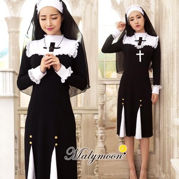 マリームーン シスター コスプレ 修道女 コスチューム 神父 /　シスター 衣装 malymoon ...