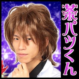 (1点までメール便も可能) カツランド 茶パツくん /茶髪 かつら イケメン 女装 ホスト ギャル男 ウィッグ 仮装 ハロウィン イベント (C-0619_863519)