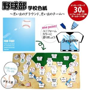 学校色紙2 野球 寄せ書き お別れ会 送別会 卒業 結婚祝 メッセージカード 記念品 プレゼント 贈り物 ギフト B 1993 ウィルマート