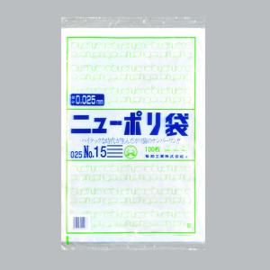 “送料無料/直送” ニューポリ袋 025 No.15 （300×450） 6000枚｜p-maruoka
