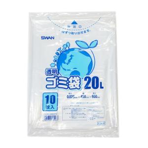 ゴミ袋E 20L 透明 厚み25μ 200枚｜p-maruoka
