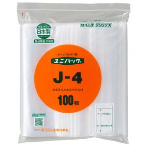 新ユニパック J-4 （厚み0.04） チャック付ポリ袋 500枚｜p-maruoka