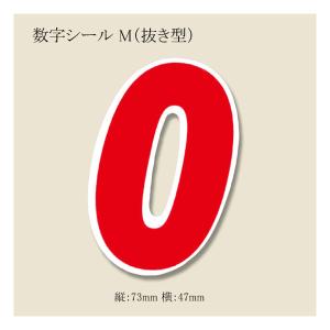 “ゆうパケット対象” 数字シール M （抜き型） 0 番号シール ナンバーセルフ 1束｜p-maruoka