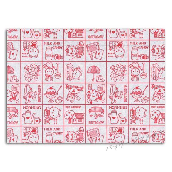 包装紙 半才 並口 マイホーム かわいい柄 200枚