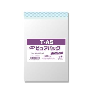 メール便対象” OPP袋 ピュアパック テープ付 T14-20 B6用 100枚
