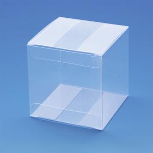“送料無料/直送” 組立て式クリスタルボックス V-11 （75×75×75） 透明容器 (厚み0.25 横75 縦75 高さ75) 160枚