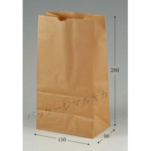 角底袋 No.6 未晒無地 (幅150 マチ90 長さ280 紙質未晒50g/m2 1枚重さ8.4g...