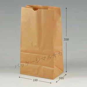 角底袋 LL 未晒無地 260巾 (幅260 マチ140 長さ480 紙質未晒70g/m2 1枚