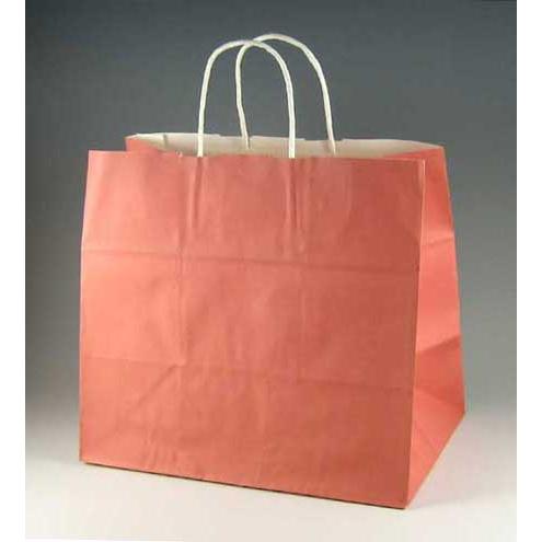 手提げ紙袋 32-4 くれない マチ幅広タイプ (巾320 マチ200 高さ290 取っ手丸紐) 5...