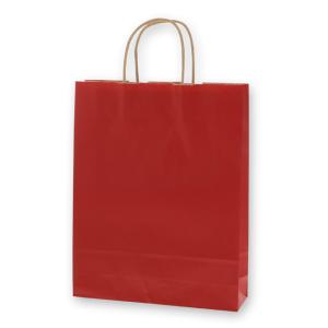 手提げ紙袋 MS1 赤 (巾270 マチ80 高さ340) 200枚｜p-maruoka