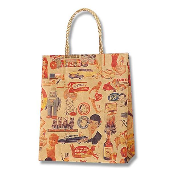 手提げ紙袋 スムースバッグ 22-12 キスミー (巾220 マチ120 高さ265) 100枚