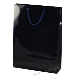 手提げ紙袋 ブライトバッグ G2 紫紺 33cm巾 (巾330 マチ100 高さ450) 100枚｜p-maruoka