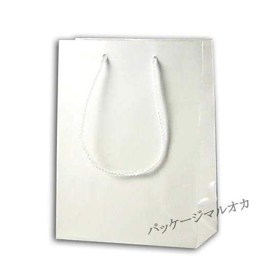 手提げ紙袋 ブライトバッグ T-4 白 12cm巾 (巾120 マチ70 高さ165) 50枚