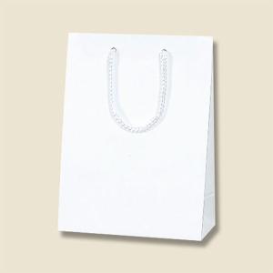 手提げ紙袋 Kバッグ SWT N白エンボス (巾225 マチ80 長さ320