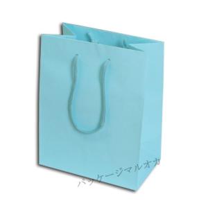 プレーンチャームバッグ 20-12 ミズ 手提げ紙袋 (巾200 マチ120 高さ250 1枚重さ40g) 10枚｜p-maruoka