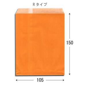 柄小袋 R-85 白筋無地OR 紙袋 2000枚｜p-maruoka