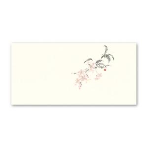 “ゆうパケット対象” 遊々ミニおてもと懐石マット Y304桜（2月〜4月） (縦130 横260 紙質無蛍光雲流和紙) 100枚