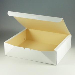 食品箱 ケーキ箱 洋生白F (縦270 横330 高さ85) 10枚｜p-maruoka
