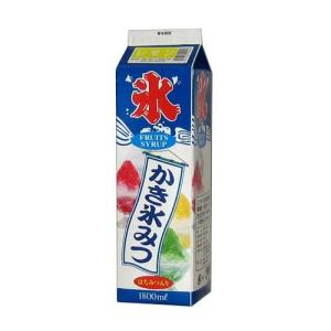 “業務用” かき氷シロップ 氷みつ レモン はちみつ入り 氷蜜 (容量1800mL) 3個｜p-maruoka