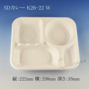 “送料無料/直送” SDカレー K26-22 W身 (縦258 横222 深さ35) 600個｜p-maruoka