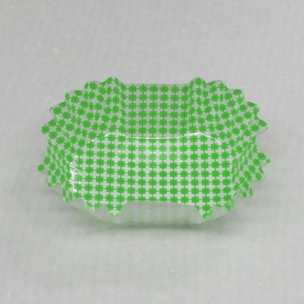 “送料無料/直送” NEW純白ペットケース 角大チェック柄 緑 20本