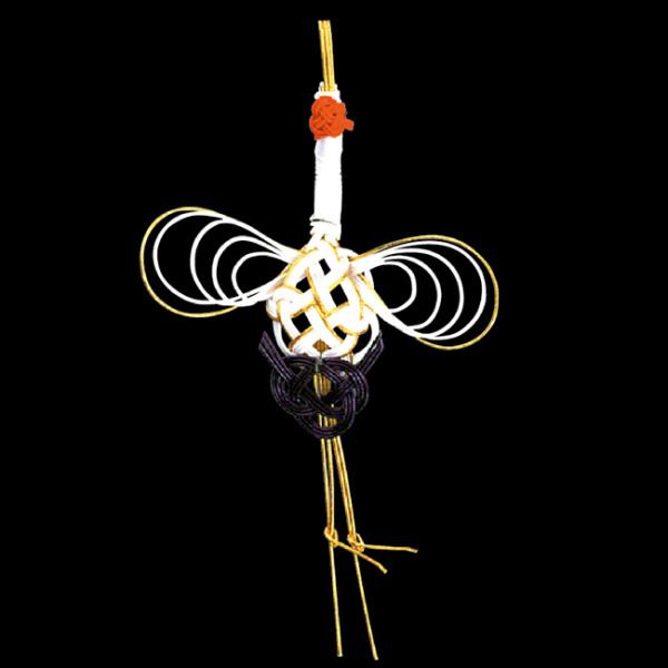 料理飾り 水引飾り No.6222 丹頂鶴 (巾80 高さ145) 30個