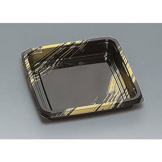 “送料無料/直送” 寿司桶 角桶1H-SN 黒金彩 240枚