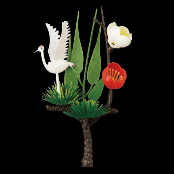 料理飾り DX立鶴松竹梅 DS-75 (巾75 高さ133 材質PE) 80個