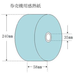 “送料無料/直送” “国産” 券売機用感熱紙 KE57300B ブルー58幅 5巻｜p-maruoka