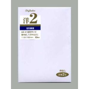 “ゆうパケット対象” 洋型封筒 洋形2号 （ヨ-12N） 郵便枠なし (縦114 横162 枚数10枚) 1束｜p-maruoka