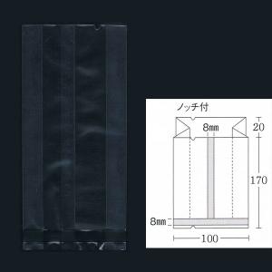 合掌ガゼット袋 GTN No.38 バラ 100×20×170 透明・冷凍対応 500枚｜p-maruoka