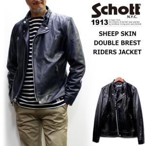 Schott N.Y.C ショット ラム革ダブルライダース 228US LAMBSKIN Schott N.Y.C ショット ラム革ダブルライダース 228US LAMBSKIN
