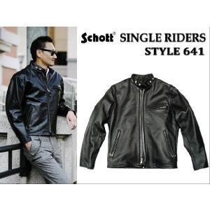 Schott N.Y.C ショット SCHOTT 141 シングルライダース ブラック Schott N.Y.C ショット SCHOTT 141 シングルライダース ブラック