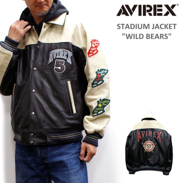 AVIREX(アヴィレックス) STADIUM JACKET WILD BEARS / スタジアム ...