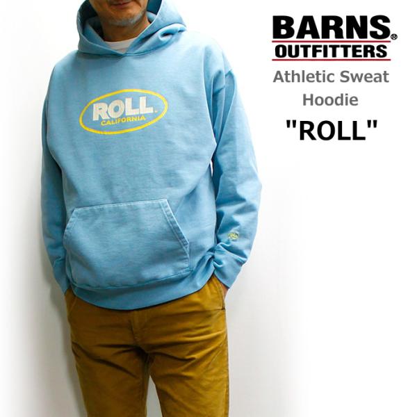 バーンズ / BARNS アスレチックスウェットパーカー Athletic Print Hoodie...