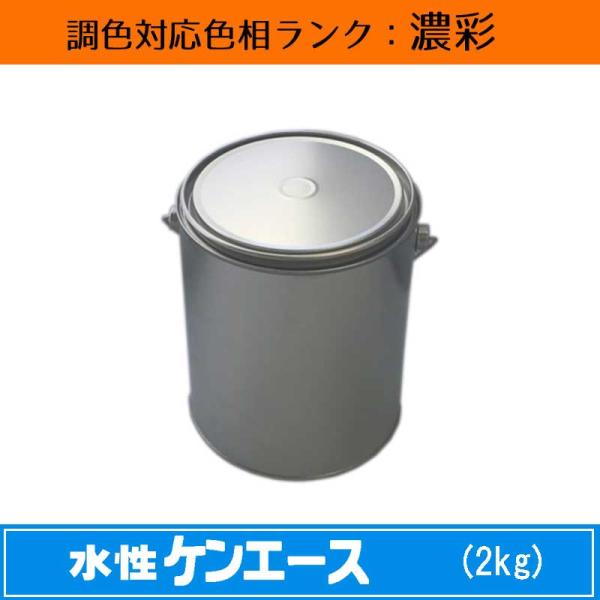 水性ケンエース 濃彩色 2kg 1缶 日本ペイント 日塗工見本帳参照色 調色 ニッペ