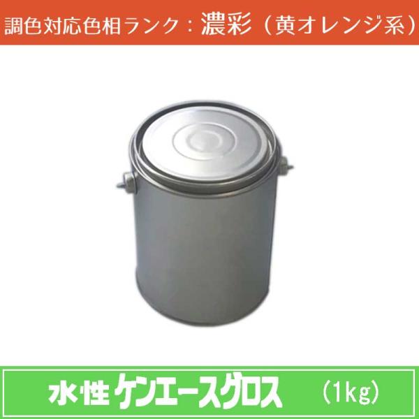 水性ケンエースグロス 濃彩色（黄オレンジ系） 1kg 1缶 日本ペイント 日塗工見本帳参照色 調色 ...