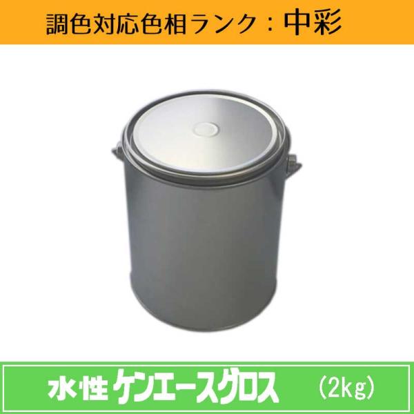 水性ケンエースグロス 中彩色 2kg 1缶 日本ペイント 日塗工見本帳参照色 調色 ニッペ