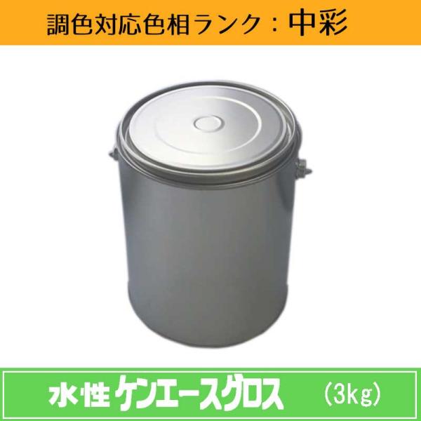 水性ケンエースグロス 中彩色 3kg 1缶 日本ペイント 日塗工見本帳参照色 調色 ニッペ