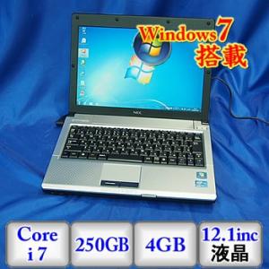 中古ノートパソコンNEC VersaPro VJ17HB-D PC-VJ17HBBCD Windows7 Professional 32bit Core i7 1.7GHz 4GB 250GB ドライブ なし 12.1インチ B0217N017 送料無料｜p-pal